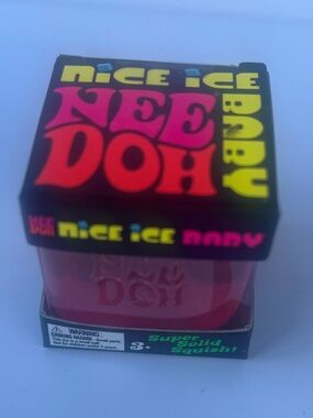 💕 NEW NeeDoh Nice Ice Baby Pink Squish Toy NIB Viral Sensory Fidget